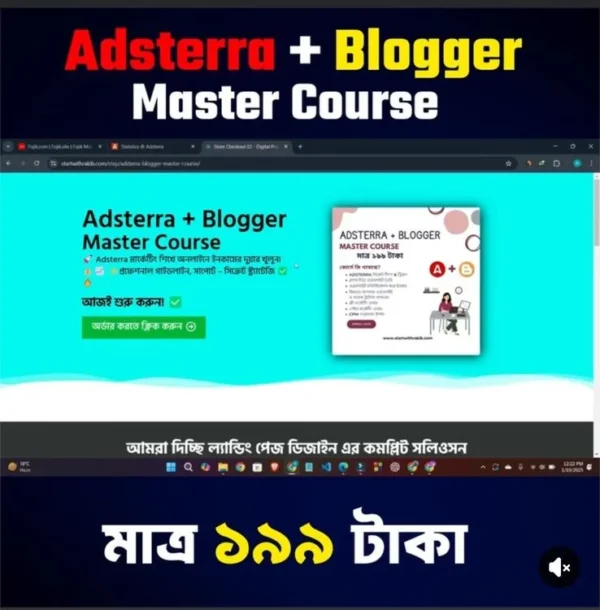 Complete Adsterra & Blogger Course